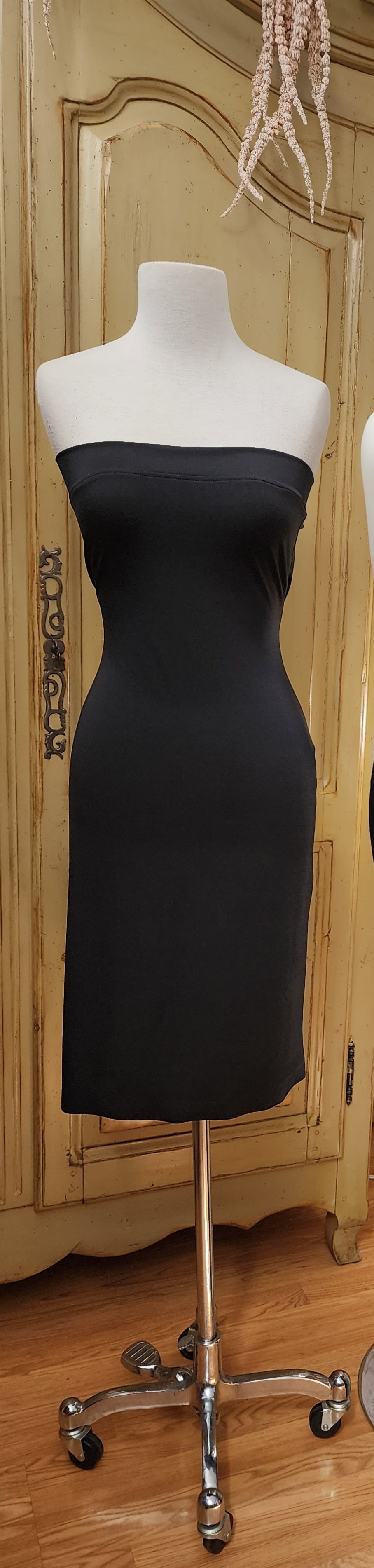 THE LIBMERA STRAPLESS SLIP DRESS